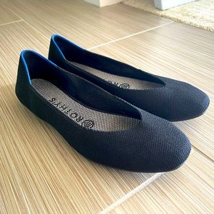 Rothys Square Black Flats 6.5